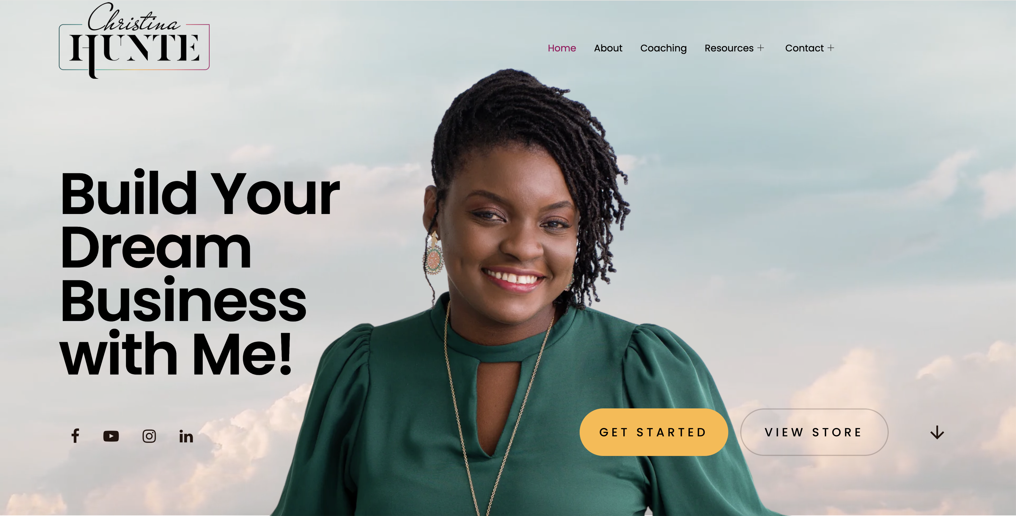 Screenshot of Christina Hunte